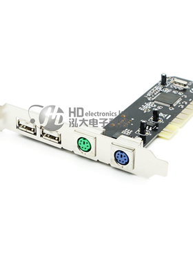 PCI转USB2.0+PS2扩展卡 PCI转PS2卡 PCI转USB+PS2键鼠扩展卡 NEC