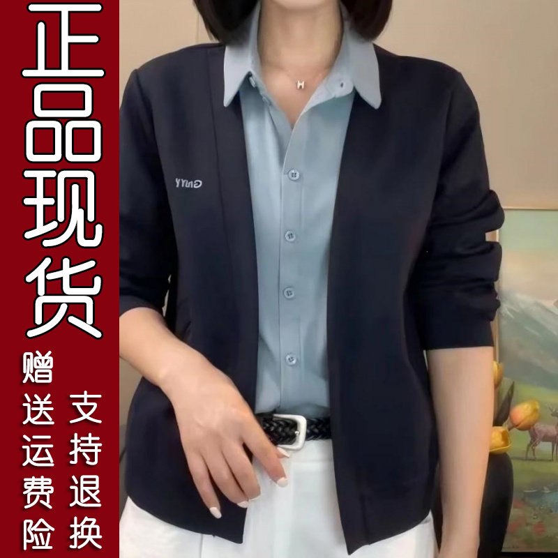 原版.秋季新款翻领假两件设计衬衫时尚显瘦百搭长袖洋气女装