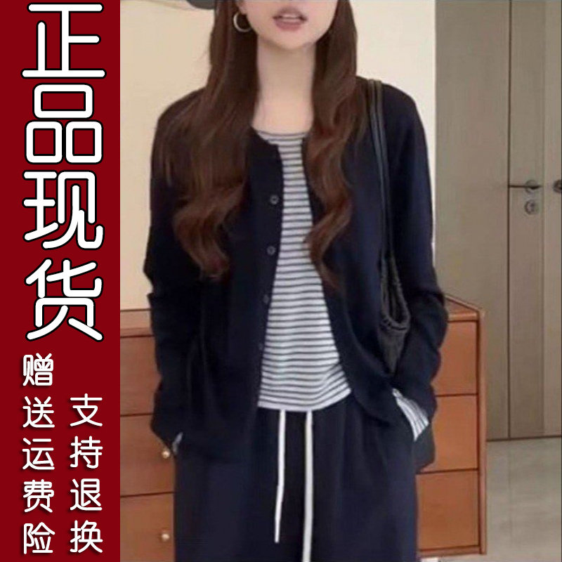 韩系圆领拼接假两件T2