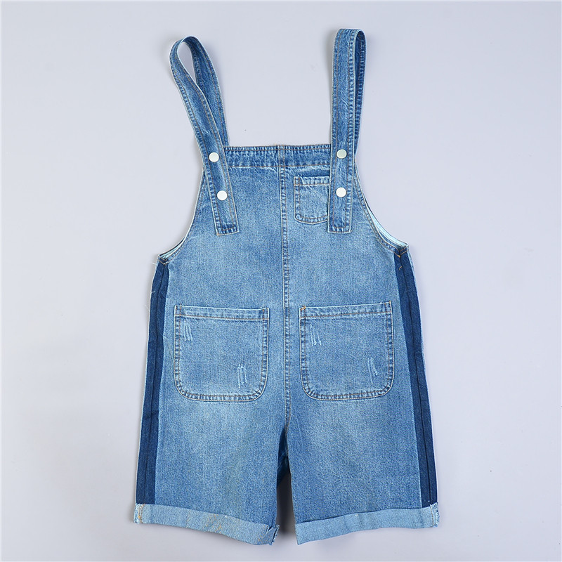 春夏季减龄少女感牛仔背带短裤子