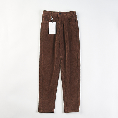 精品复古纯棉灯芯绒休闲裤女
