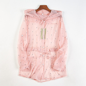 皮肤衣外套 连帽防晒衣女H82612宽松休闲户外收腰中长款 夏季 轻薄款