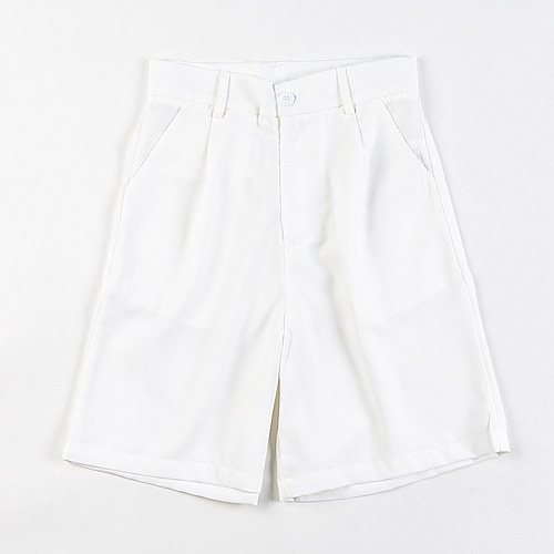 韩版纯色休闲中短裤女西装半裤