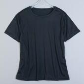 日单黑色速干短袖 T恤男女10.22L79796圆领透气跑步运动休闲上衣夏