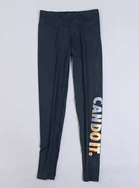 高端速干字母瑜伽裤女8.27L80173高腰紧身显瘦运动健身鲨鱼长裤潮