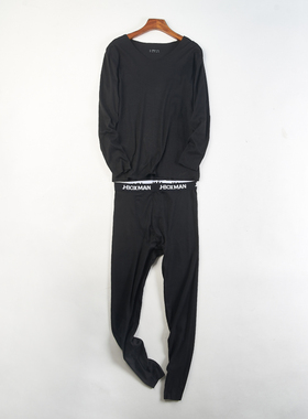 精品男士德绒内衣家居服套装81332秋衣秋裤冬季V领睡衣睡裤两件套