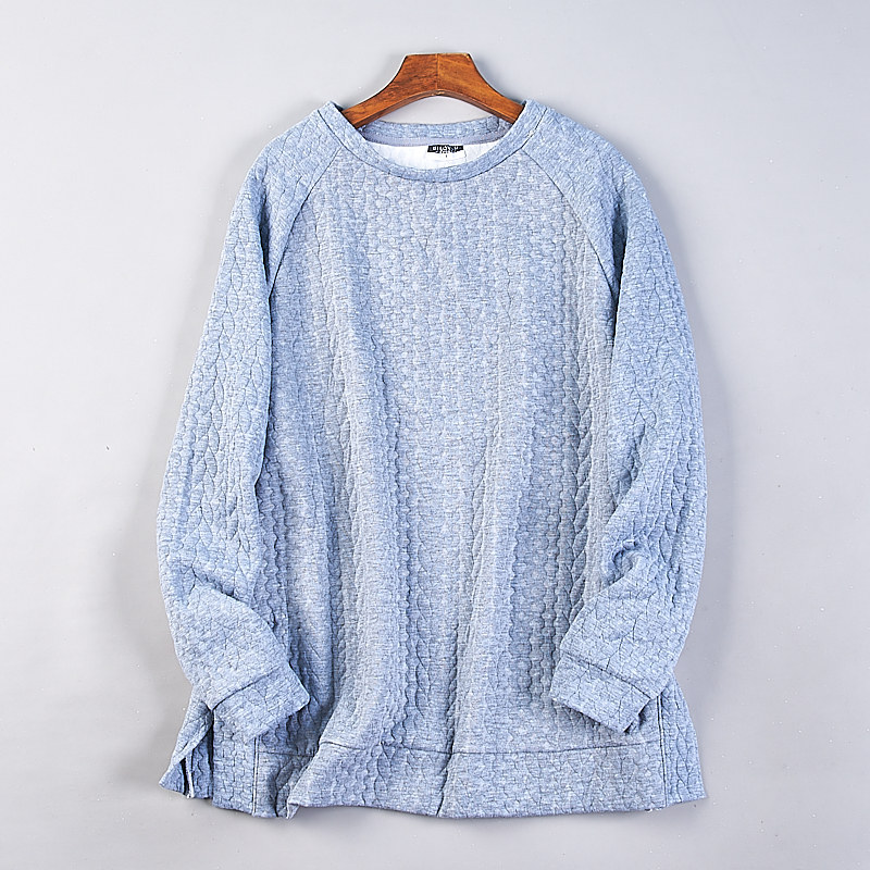 春秋时尚格纹ins风长袖上装