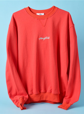 619韩版毛圈男女款套头卫衣潮L70243小刺绣外穿内搭宽松长袖外套