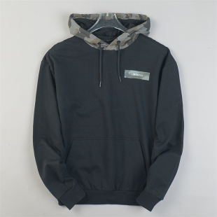 外贸潮牌拼接连帽卫衣男女L85163经典 外套 袋鼠兜秋冬加绒休闲帽衫