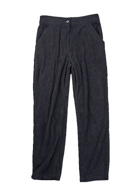 625外贸大码女装雪尼尔休闲裤80604夏秋复古高腰直筒宽松显瘦长裤