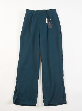 日单松紧高腰直筒休闲裤女H84311春秋季新款宽松显瘦百搭通勤长裤