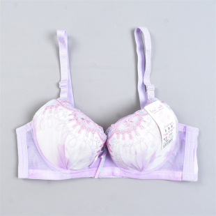 619甜美少女蕾丝刺绣文胸女L82526聚拢上托小胸型有钢圈内衣胸罩