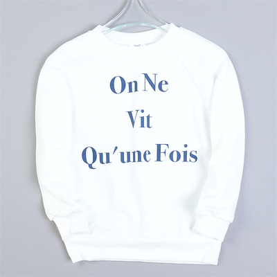 男女童印字款春秋季套头卫衣