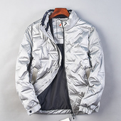 516高品质男士 宽松立领羽绒服潮79340防风保暖质感光泽有型短外套