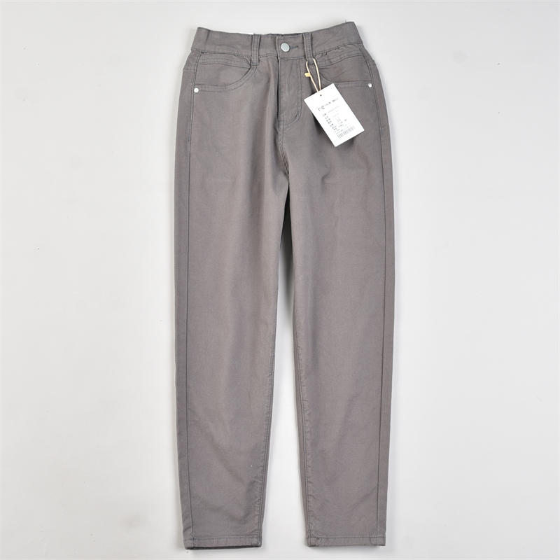 韩版弹力修身高腰哈伦小脚裤女L83389夏秋季纯色百搭纯棉休闲长裤