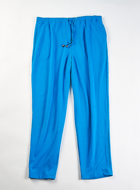 外贸加肥大码纯色系带休闲裤男女H85118春夏秋宽松舒适松紧腰长裤