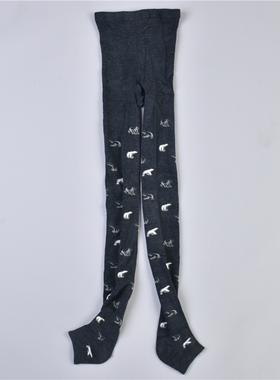 女生弹力紧身打底裤11.18L76803提臀美腿裤秋冬印花针织踩脚袜裤