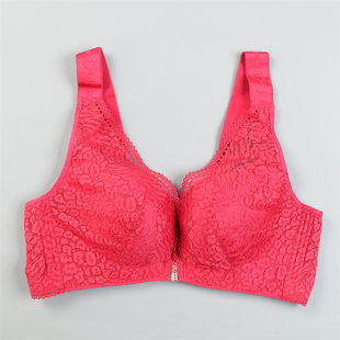 女士大码 无钢圈内衣胸罩 蕾丝文胸12.16L85265聚拢上托收副乳四季