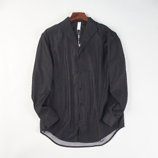 外套H85588春秋宽松小众设计感衬衣 衬衫 高级感美式 潮男老钱风长袖