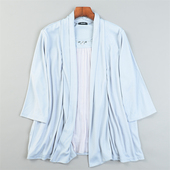 日单大码 上衣外套 L85047钉珠春夏秋七分袖 女装 拼接假两件T恤衬衫