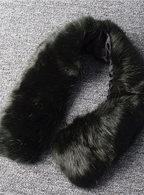 516服装辅料配饰加宽假毛条6092加厚保暖顺滑服饰配件拆卸大毛领