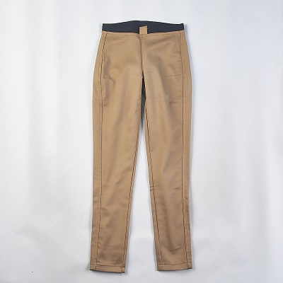 高腰修身休闲长裤纯色加绒保暖裤