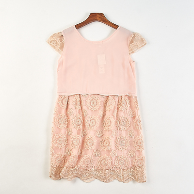 外贸韩版蕾丝拼接连衣裙女