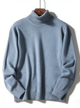 日单极简风高领打底毛衣男女H86151春秋冬保暖纯色长袖针织打底衫