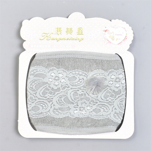 619甜美蕾丝亲子口罩女82497亲肤透气纯棉里布面防尘保暖水洗面罩