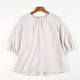 上衣 高级感肌理纹中袖 精品日单纯色宽松套头衬衫 女H83944夏秋新款