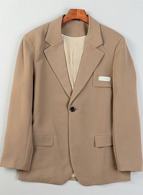 男士精品休闲西服1.27L85730极简一粒扣时尚都市风春秋季西装外套