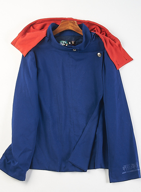 精品日单动漫风连帽撞色卫衣男女学生H83193春秋宽松长袖外套潮流