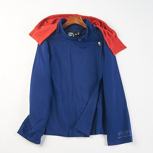 精品日单动漫风连帽撞色卫衣男女学生H83193春秋宽松长袖 外套潮流