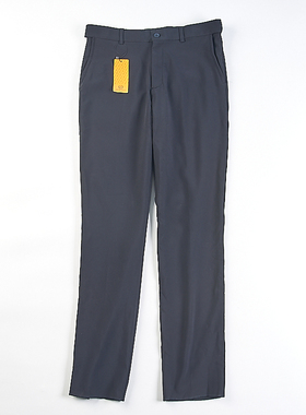 韩国订单男士黑色休闲长裤2.18H81620春秋自然腰日常通勤直筒西裤