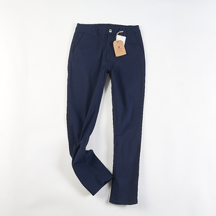 长裤 精品日单纯色直筒休闲裤 百搭纯棉微弹修身 经典 子 女H84475四季