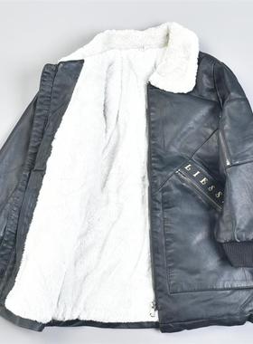 524男女童装加绒中长款皮衣夹克81072儿童防风保暖加厚皮棉袄外套