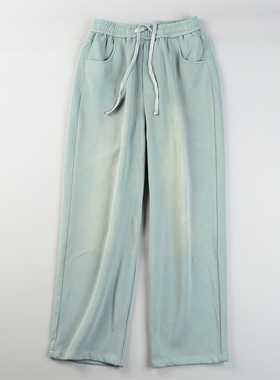 重磅品质美式潮男烟管直筒裤L85770坠感修腿型春秋冬弯刀休闲长裤