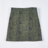 815韩版 休闲高腰半身裙76808夏秋季 拉链复古辣妹豹纹包臀中短裙子