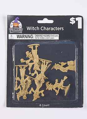 719万圣节场景布置装饰76470搞怪手办个性礼物玩具树脂女巫师摆件