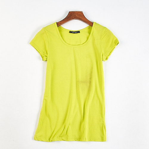 外贸日单女士短袖T恤春夏圆领