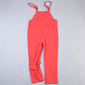 621韩版 宽松减龄显瘦直筒长裤 品质全棉学生背带裤 女77043夏秋经典