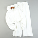 短外套套装 开叉阔腿裤 两件套女L84251连帽落肩袖 日单加绒卫衣卫裤