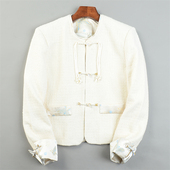 高货国潮花呢轻奢风外套女L83906刺绣盘扣复古风春秋百搭休闲上衣