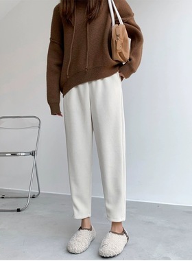 616韩版宽松显瘦小个子休闲裤女78834夏秋新款高腰百搭九分萝卜裤