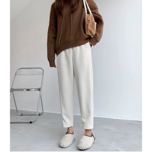 高腰百搭九分萝卜裤 女78834夏秋新款 宽松显瘦小个子休闲裤 616韩版