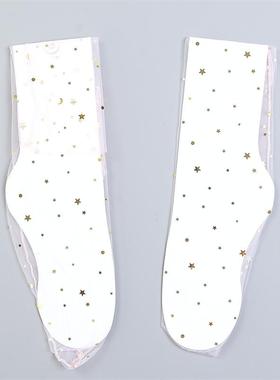 414两双装甜美少女感网眼中筒袜80406闪亮星星超薄仙女袜堆堆袜子