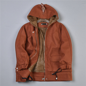 女生加绒连帽毛呢外套3.16L78245宽松外穿细腻绒里秋冬季 保暖上衣