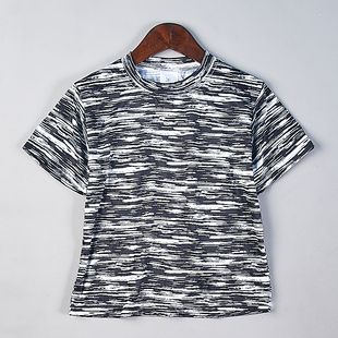 运动休闲透气短袖 723H79827夏季 上衣 成人儿童T恤衫 日单男女亲子装