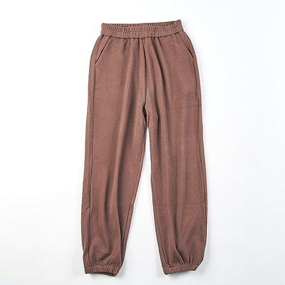 春秋季松紧腰宽松运动束脚长裤