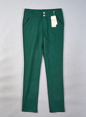 韩版时装OL通勤休闲裤女士1112H80843春秋中低腰纯色修身显瘦长裤